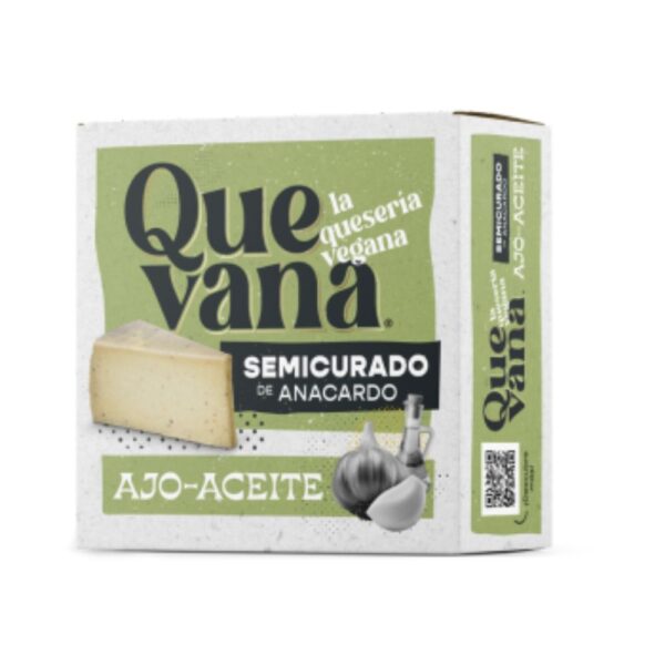 Queso vegano Ajo Aceite 160Gr Quevana