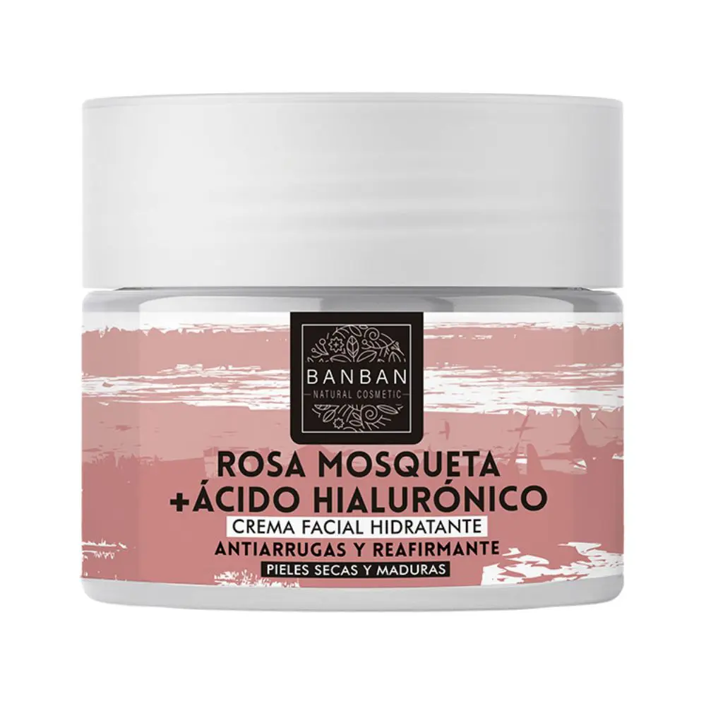 Crema Facial Rosa Mosqueta+Ác. Hialurónico 50 Ml