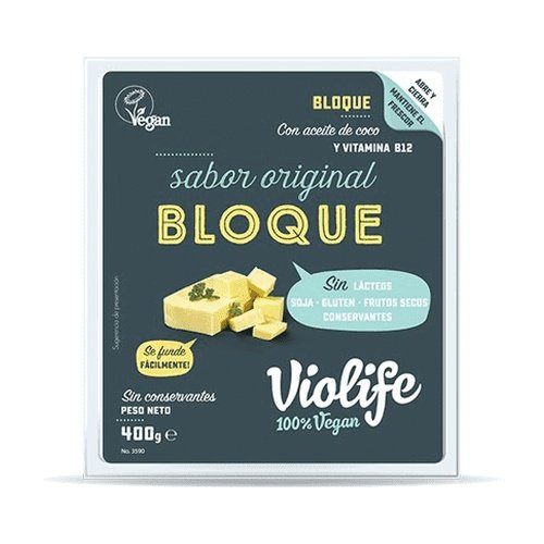 Bloque queso vegano original 400gr. Violife