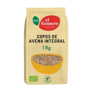 Copos de avena integral gruesos BIO 1kg. El Granero