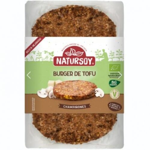 Hamburguesas de tofu y champiñones 160gr. Natursoy