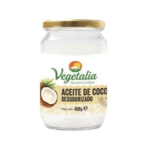 Aceite de coco desodorizado 400gr. Vegetalia