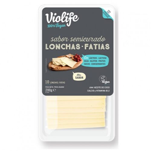 Queso semicurado vegano en lonchas 200gr. Violife