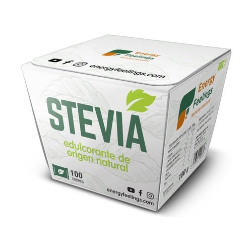 Edulcorante Natural Stevia 100 Sobres (Energy Feelings)