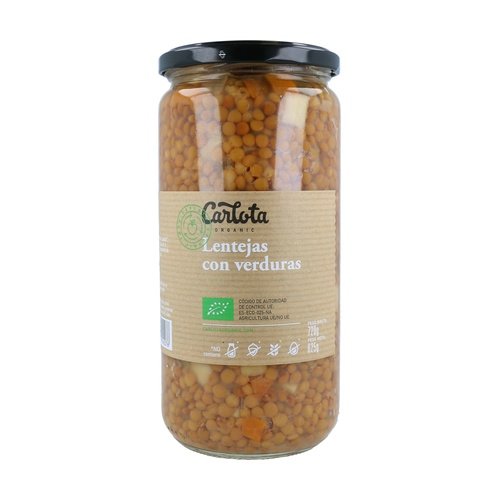 Lentejas Con Verduras 720gr Carlota