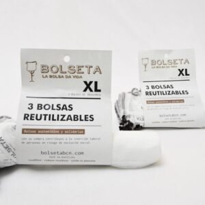 Pack 3 bolsas reutilizables XL 30cmx40cm La bolsa da vida