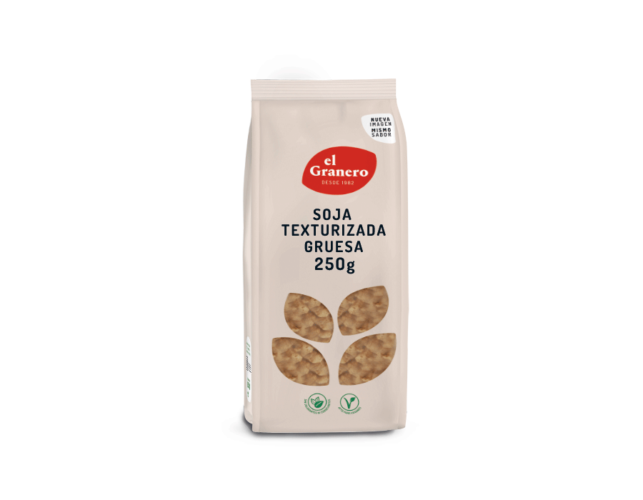 Soja texturizada gruesa 250gr. El Granero