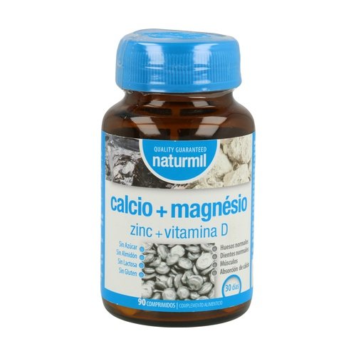 Calcio+Magnesio con Zinc y Vit D 90comp. Naturmil