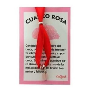Pulsera de cuarzo rosa