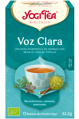 Yogi Tea Voz Clara BIO 17 bolsitas